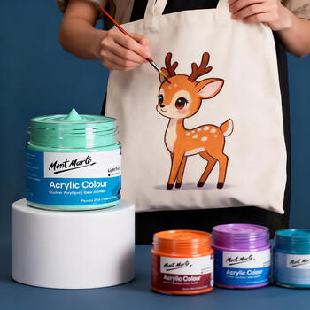 蒙玛特(MontMarte)丙烯颜料12色100ml丙烯画颜料手绘墙绘松果风筝画美术涂鸦防水颜料MSCH1201 商品图7