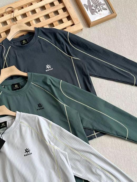 F032069春季新款男女同款立体剪裁休闲运动长袖圆领卫衣T恤 商品图2