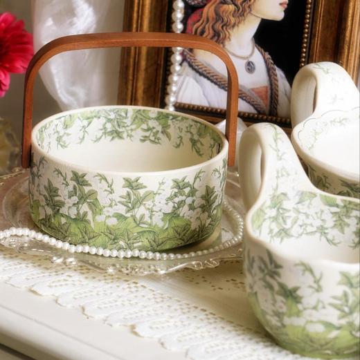 限时特惠～打翻了莫奈油画调色盘🎨美到犯规的奢级瓷器餐具🥰仿中古欧式的巅峰之作【华典繁花似锦/铃兰系列餐具】 ✅优选瓷料，不含铅镉 ✅安全釉中彩 商品图1