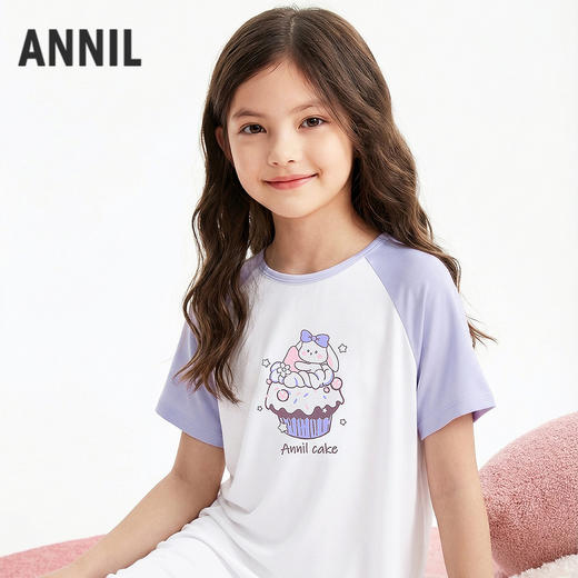 女童睡裙夏季新款安奈儿童装JG627766 商品图0