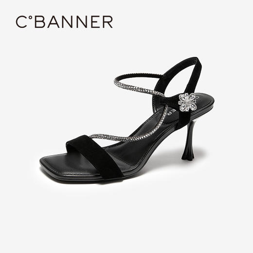 【上新】【静音系列】千百度细高跟时装凉鞋女2026夏季不累脚凉鞋A26381233 商品图1