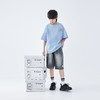 蓝汽水2026夏季新品男童条纹拼接上衣青少年凉感抗菌时尚短袖T恤 商品缩略图3