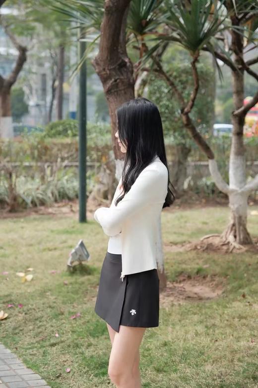 F0320142新品凉感速干松紧抽绳女士短裙裙裤A字半身裙 商品图8