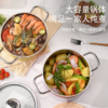 【双耳防烫手柄】TOSC特可 纯钛99.9%汤锅家用蒸煮炖锅燃气灶锅具2500ml 直径20cm 健康无涂层 商品缩略图2
