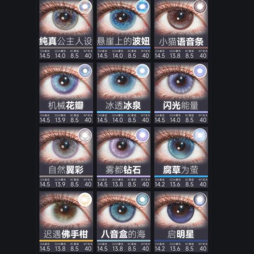 【活动】Vigour Girl半年抛 新品 星河暗恋记/寄语玫瑰/时光金缕 镜面口红/夏之风物诗/星辰维纳斯/泛灵少女/挪威精灵/海像森林/闪帧记忆录/腐草为萤/佛罗伦萨 显色渐变双色 COS同款美瞳 商品图3