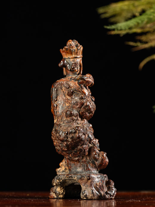 清	黄杨木雕观音像 商品图3