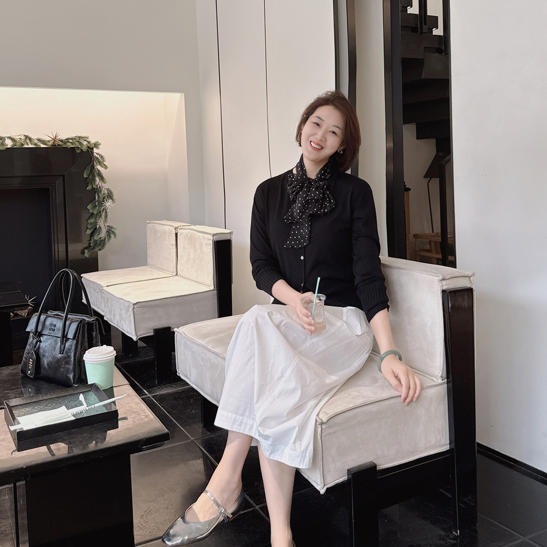 （真丝浮力）火桐hooton 桑蚕丝波点飘带丝巾