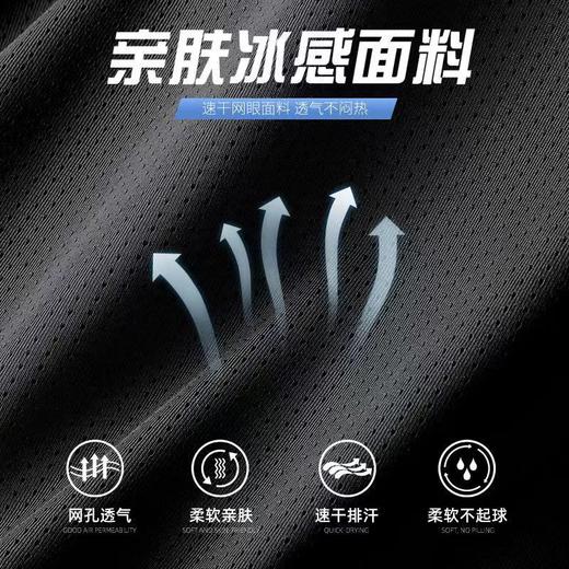 【福利❗️19.9/件🔥冰丝速干短袖】冰丝速干面料，轻薄柔软/吸汗速干/舒爽透气❗️运动不束缚❗️运动套装男新款速干衣冰丝T恤短袖跑步夏季L 商品图5