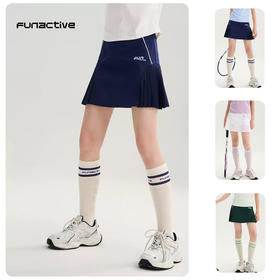 funactive女童针织短裙夏新款半身裙柔软儿童运动百搭中大童裙子F1GK60339