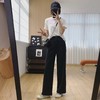 F0320102亲肤透气无束缚宽松直筒显瘦垂感休闲阔腿裤女春季裤 商品缩略图10