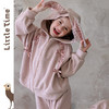 littletime女童套装2026秋冬新款儿童可爱兔子连帽卫衣卫裤两件套 商品缩略图0