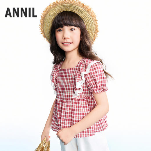 【实体店同款】女童短袖上衣夏季新款安奈儿童装AG621231 商品图1