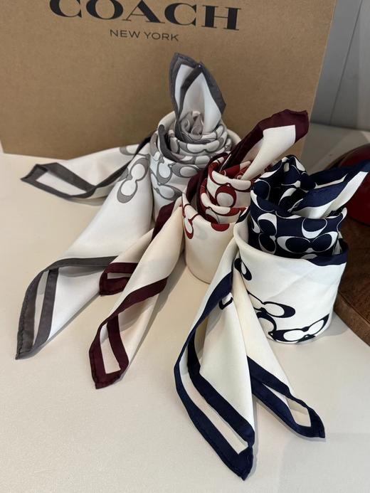 F0320114真丝面料织面纹理可做围巾配饰百搭大尺寸真丝方巾 商品图7