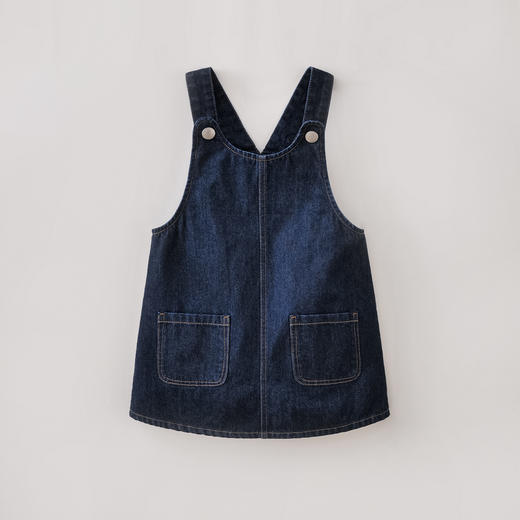 马克珍妮复古时髦女童牛仔背带裙2026年夏装新款560852 商品图4