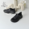 经典鲨2026年夏季专柜新品男士黑色织物透气跑步休闲鞋KW10-626051 商品缩略图1