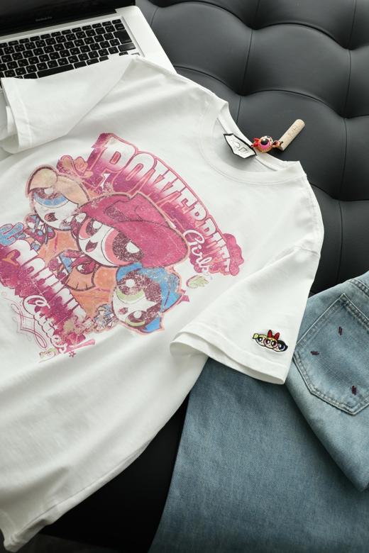 【飞/天小女警联名】高质感复古做旧短袖T恤 商品图9