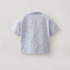 马克珍妮松弛条纹男童棉麻短袖衬衫2026年夏装新款560526 商品缩略图1