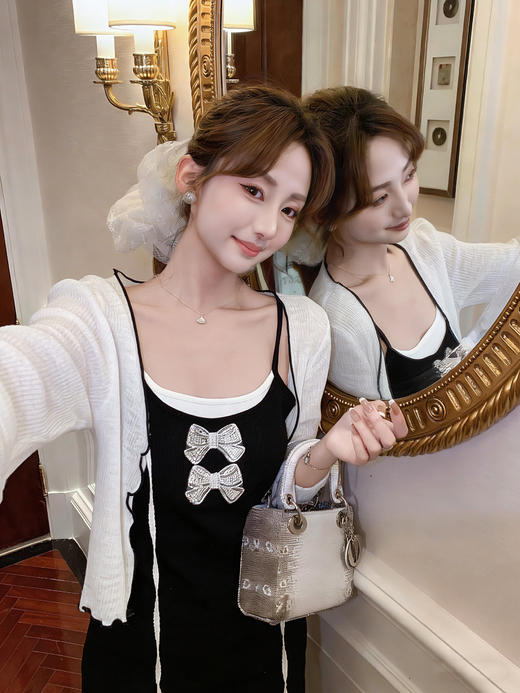 张心子【轻氧夏日】春夏防晒减龄针织开衫 U2603033 商品图2