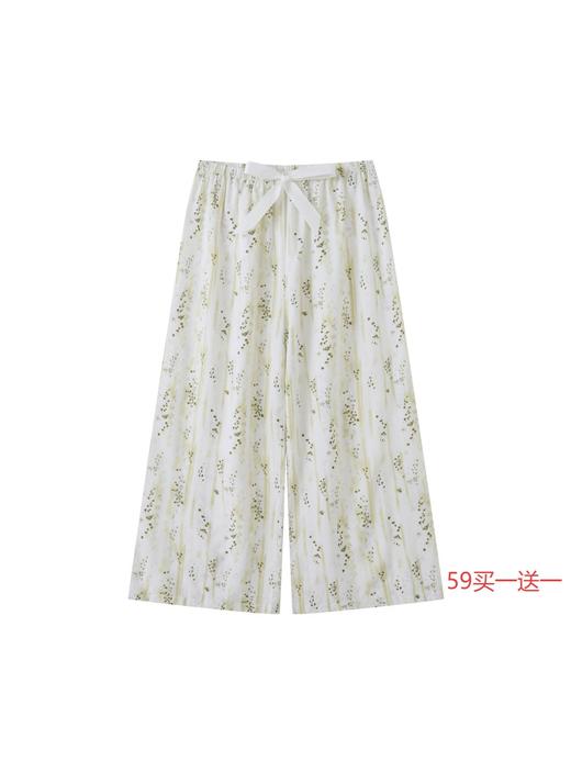 【第二件 0 元｜ 满2件 5 折】【秀黛】女休闲印花单裤女士夏季绵绸休闲裤W2553151T【门店同款】 商品图8