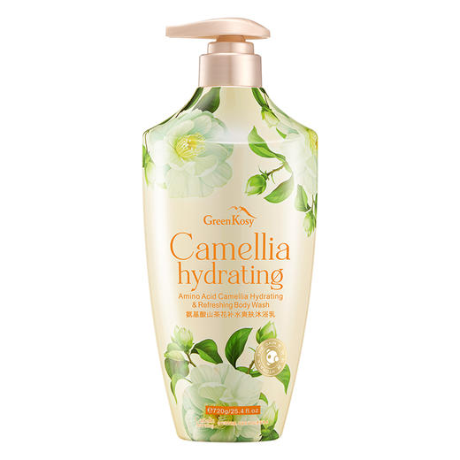 【超值赠品】绿色溪谷氨基酸山茶花补水爽肤沐浴乳/氨基酸茉莉亮滑水润沐浴乳 720g/瓶 商品图8