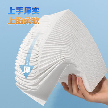 ITO（艾特柔）悬挂式洗脸巾60抽*3包一次性擦脸绵柔巾加大加厚毛巾洁面洗面巾纸 /家庭清洁/纸品 /清洁纸品 /洗脸巾 商品图6