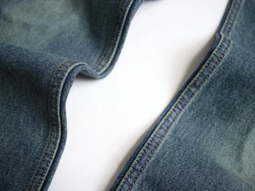 F0320138男士百搭解构风格拼布大Ｍ修身直筒窄脚牛仔裤 商品图8