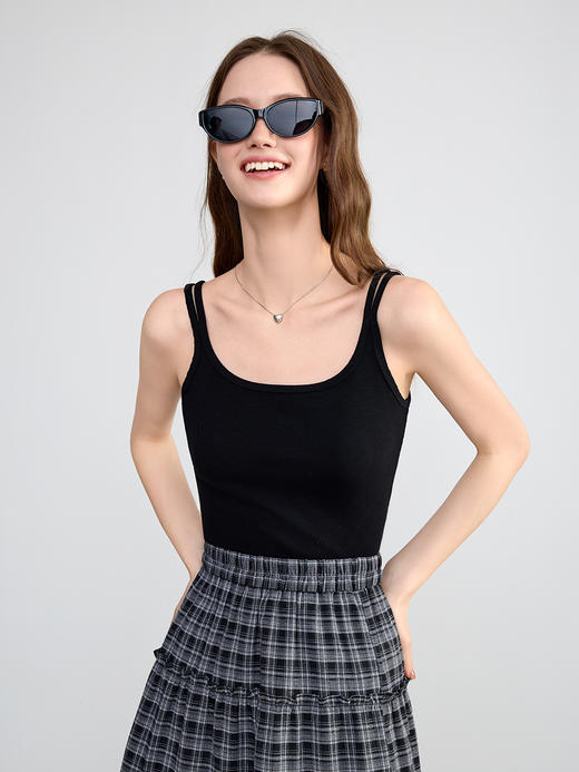 【百图lulu定制】【宠粉福利69元】【三色元气吊带】  春夏  小背心透气   双肩带  元气吊带 商品图3