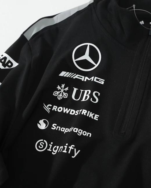 F0320123联名款时尚百搭舒适套头半拉链长袖T恤卫衣 商品图3