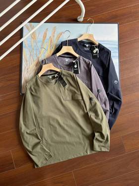 F0320116都市通勤户外休闲透气吸湿速干春季长T卫衣