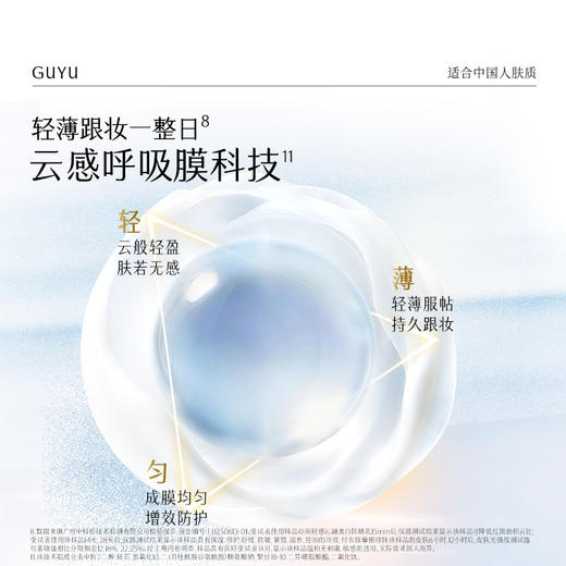 【十周年庆典】谷雨升级版「云感防晒」谷雨轻感沁融美白防晒乳50ml/30ml 防晒美白双特证 商品图6