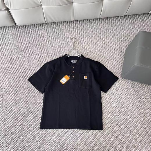 F032095复古宽松版型针织套头通勤休闲百搭男女同款短袖T恤 商品图8