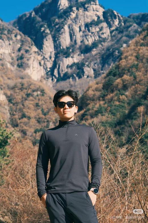 F032038新款户外透气打底衫男女款半拉链套头卫衣长袖 商品图11