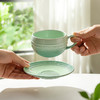 💕品牌直发！！！雅致生活｜🌈【德世朗暖阳系列陶瓷杯碟套装DFS-TZ857-6A-GN】，解锁日常小美好‼️‼️ ✅线条浮雕设计 ✅匠心陶瓷 ✅磨砂防滑底缘 ✅渐变时尚元素🔝 商品缩略图3