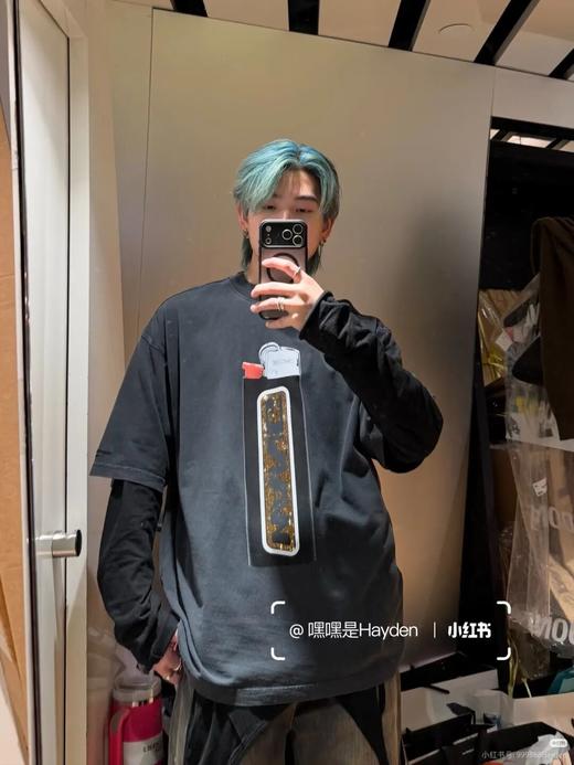 AW打火机烫钻短袖T恤 商品图1