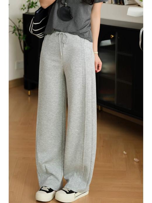 直发【2602】云朵棉·裸感空气·松紧腰侧边缝休闲裤不易皱的弯刀裤 商品图5