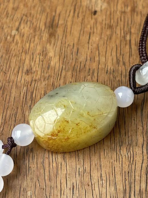 金沁籽料白玉龟壳型勒子，顺丰包邮 商品图4