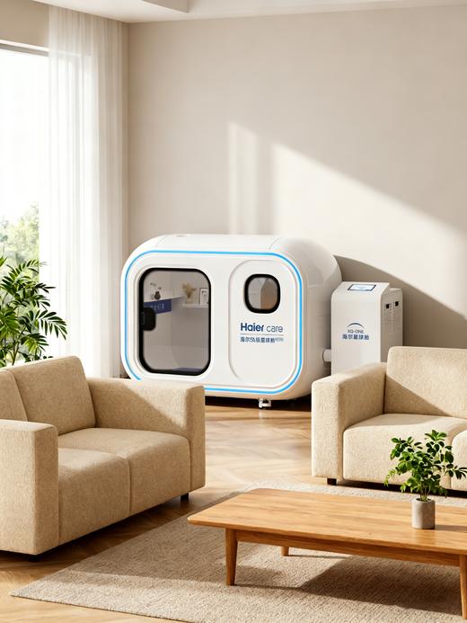 海尔5A星球仓家用微高压氧舱家用养生保健康复能量舱智能仓养老商用氧疗空间XQ-ONE 商品图9