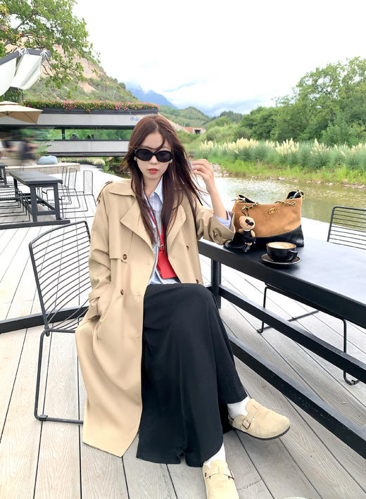 <曾小咸推荐>3.23现货秒杀 ！微信超特价！美拉德中长款风衣外套 日常329.99 立减160 秒杀169.99！！ 商品图14