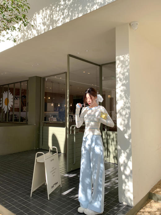 <曾小咸推荐>3.23现货秒杀 ！微信超特价！蓝白条纹针织衫 日常129.99 立减50 秒杀79.99！！ 商品图9