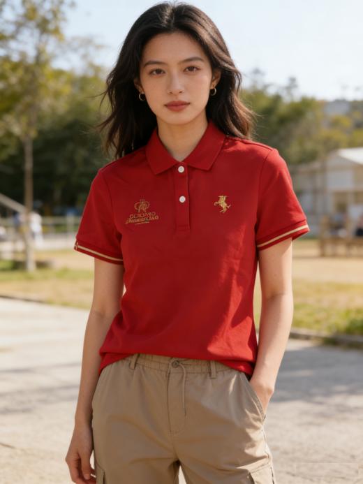 佐丹奴女装26年新款索罗娜弹力保型短袖POLO衫05316172 商品图1