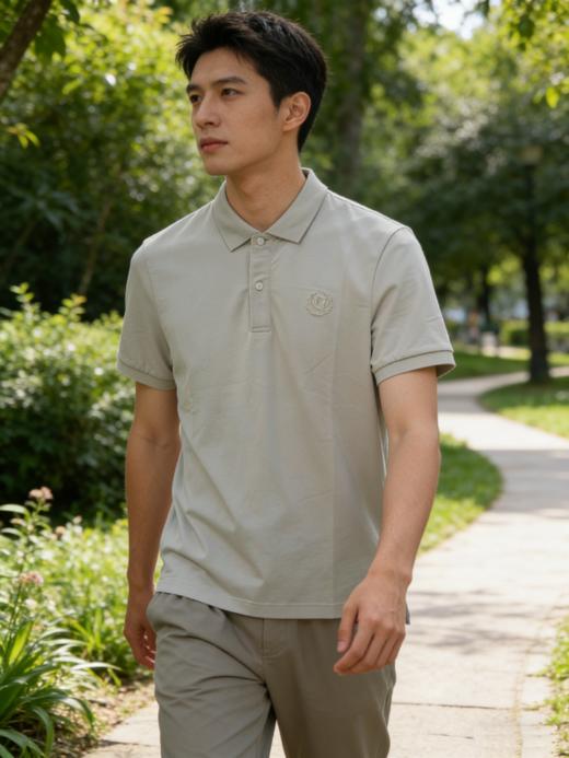 佐丹奴男装26年新款【桑蚕丝混纺】短袖POLO衫01016293 商品图2