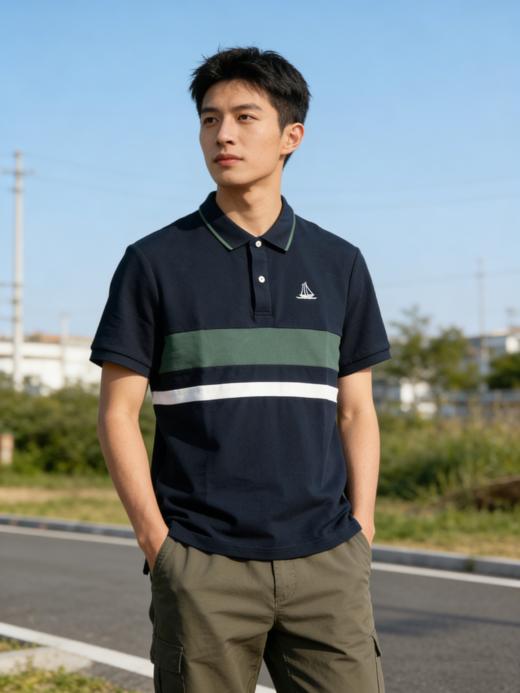 佐丹奴BM男装26年新款凉感防紫外线短袖POLO衫13016305 商品图0