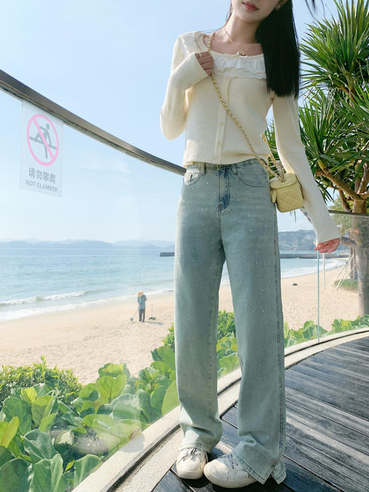 <曾小咸推荐>3.23现货秒杀 ！微信超特价！蝴蝶结花边短款T恤 日常139.99 立减80 秒杀59.99！！ 商品图6