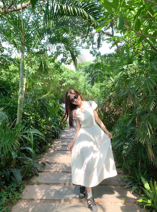 <曾小咸推荐>3.23现货秒杀 ！微信超特价！韩系V领连衣裙 日常209.99 立减80 秒杀129.99！！ 商品图7