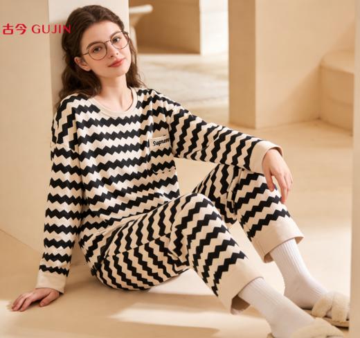 【古今丨自带胸垫纯棉家居服】精选高支精梳棉，触感软糯，亲肤不扎肉！清新印花，温柔色系，宽松不挑人！【壹晓-X】 商品图6