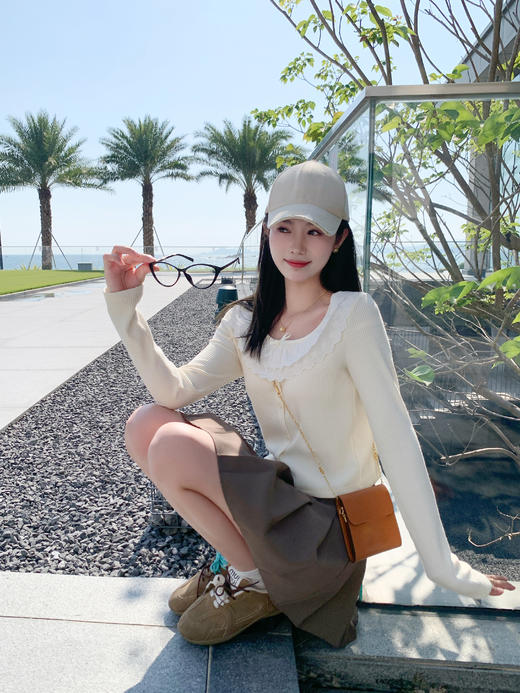 <曾小咸推荐>3.23现货秒杀 ！微信超特价！蝴蝶结花边短款T恤 日常139.99 立减80 秒杀59.99！！ 商品图10
