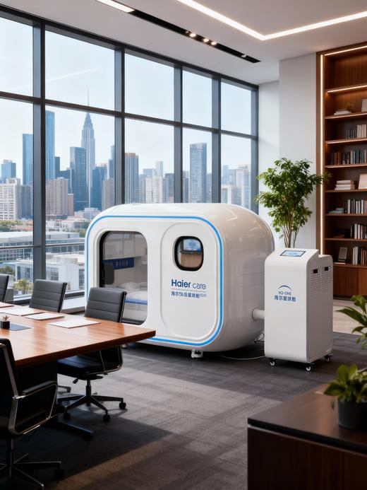 海尔5A星球仓家用微高压氧舱家用养生保健康复能量舱智能仓养老商用氧疗空间XQ-ONE 商品图12