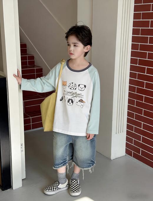 【✨ 宝妈们必入39.9/2件起】韩系儿童短袖萌娃插肩长袖 T 恤｜40 支精梳紧密纺纯棉高定面料软到心坎里聚★为爱严选 商品图11