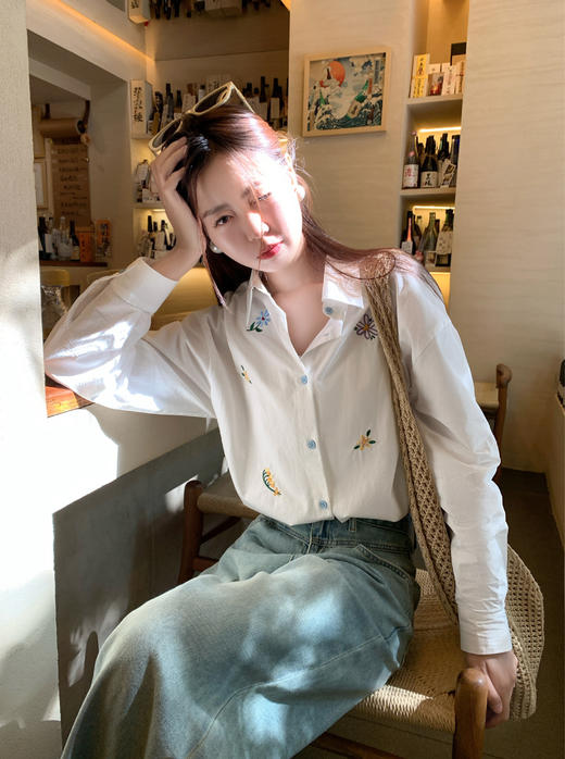 <曾小咸推荐>3.23现货秒杀 ！微信超特价！韩系立体刺绣花朵Polo衬衫 日常179.99 立减100 秒杀79.99！！ 商品图11