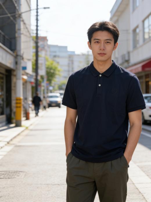 佐丹奴男装26年新款【桑蚕丝混纺】短袖POLO衫01016293 商品图1